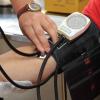 Stock image of someones blood pressure readings being taken