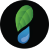  Leaf and water drop graphic