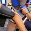 Person gets ready to donate blood