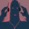Graphic of big foot with headphones