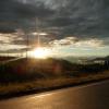 Boulder sunset