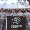 Cadets David McCormick, Colin Campbell, Maxwell Leicester, Cary Sullivan and Andrew Dahm post-race