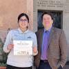Cristal Alvarado and Dean of Libraries Robert McDonald