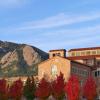 The Center For Community at CU Boulder, with Flatirons in the background
