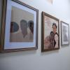 Framed art work in the Center for African and African American Studies