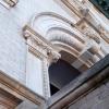 Detail shot of the University Theatre building architecture