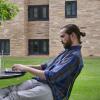 Student studying