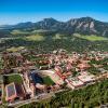 aerial view of CU Boulder