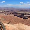 A view from Grand View Point Overlook toward Monument Basin, Island in the Sky district in Canyonlands National Park, Utah