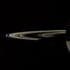 Saturn's rings partially in shadow