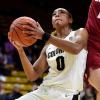 CU women's basketball playing against Washington State