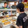 Student working in C4C dining