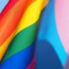 LGBTQ and trans pride flags