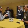 Faculty members mingle at the inaugural Faculty Awards Celebration.