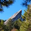The peak of one of the Flatirons