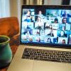 Screenshot of a Zoom call on a laptop