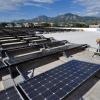 Solar panels on the CU Boulder campus.