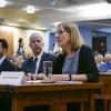 CU Boulder Chief Sustainability Officer Heidi VanGenderen testifies before the Congressional Select Committee on the Climate Crisis at CU Boulder's Wolf Law building.