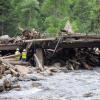 The aftermath of 2021 floods in Poudre Canyon.