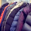 Coats seen on a hangar