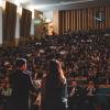 Stock image of a conference