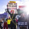 Waiting for SCOTUS: pro-choice activists outside the US Supreme Court on November 1. Jim Lo Scalzo/EPA