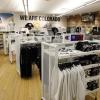 Merchandise displays at the CU Bookstore
