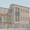 Rendering of CU Boulder Imig Music building with new addition