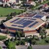 An aerial view of the CU Events Center