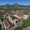 Aerial view of the CU Boulder campus