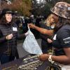 volunteers at a Homecoming event
