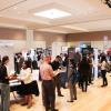 a conference with booths on campus