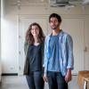 Environmental design students Marie Obermeier and Dean Behary