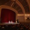 Person speaking in Macky Auditorium