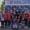 Cycling team post-win