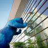 Blue bear sculpture in Denver