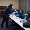 Kathryn Leslie leads a “Queering Classrooms, Impacting Climate” session.