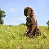 Hannah Richardson in a field