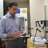 Will Heskett in the CUPD Property/Evidence and CSI lab (photo provided)