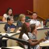 International students in classroom at CU Boulder
