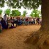 Students in Senegal Ed Abroad program listen to local village discuss women's rights
