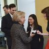 Ann Smead with graduate students in Engineering