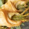 An asparagus brie pastry