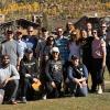 Students in the Executive MBA program pose for a group shot during their retreat to Vail