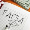 FAFSA written in a notebook