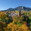 Old Main building surrounded by fall colors
