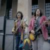 Felix Pappalardi, left, and Leslie West of the band Mountain play in front of Norlin Library at CU Boulder (Photo by Dan Fong)