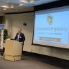 CU Boulder Environmental Engineering Director Fernando Rosario-Ortiz speaking at a 20th anniversary celebration