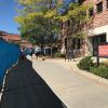 Sidewalk between Technology Learning Center and the CASE construction site
