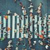 Illustration of people walking down the street, all connected to the internet